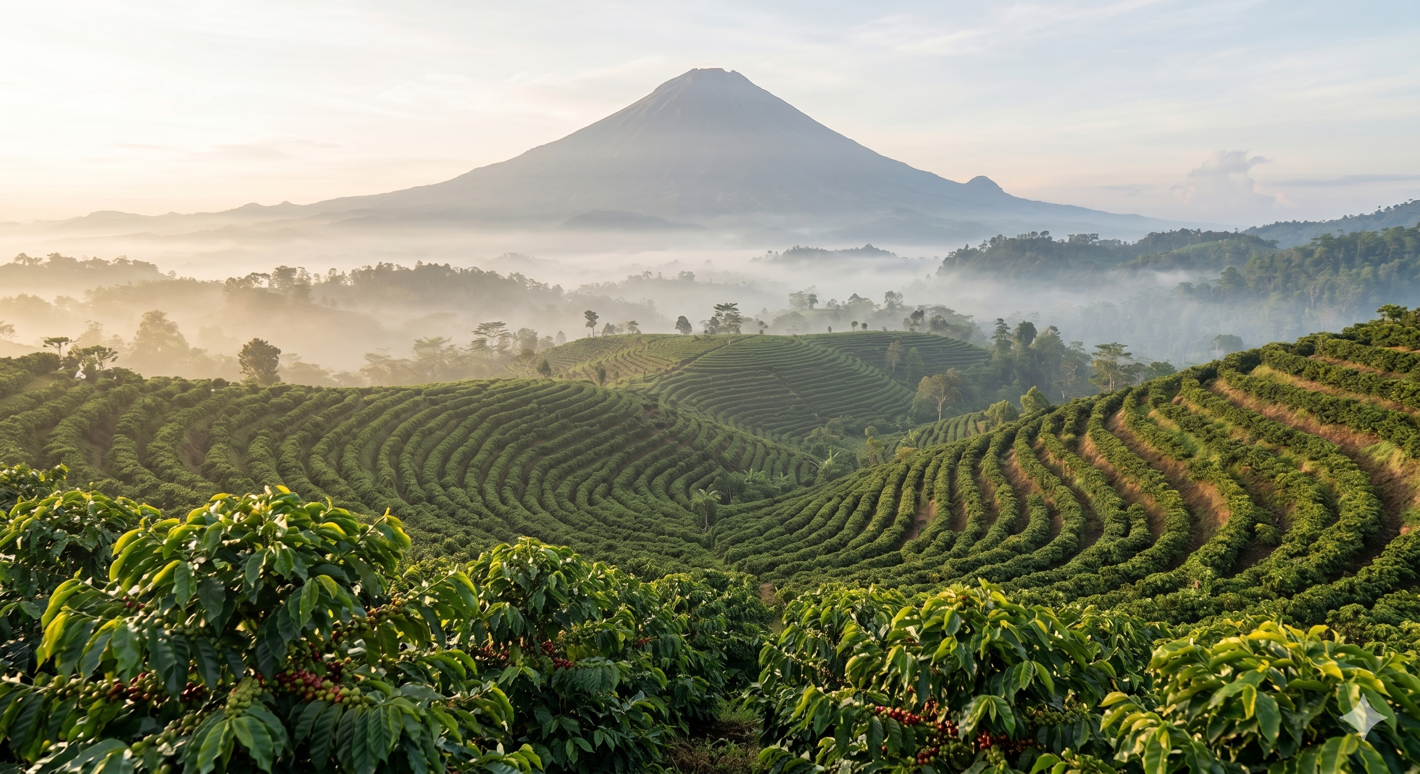Pemandangan Kebun Kopi